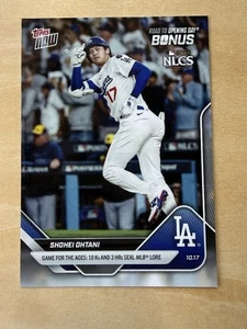 2025 MLB NLCS Topps NOW ODB-23 SHOHEI OHTANI 3HRS 10KS LOS ANGELES DODGERS - Picture 1 of 2