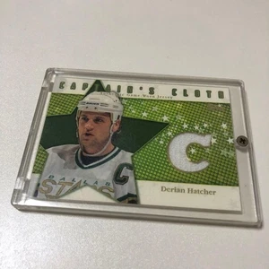 2002-03 Topps Derian Hatcher Game Worn Jersey 032/100 NHL Collectible - Picture 1 of 2
