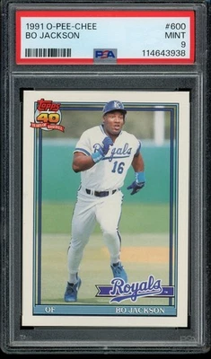1991 OPC O-Pee-Chee #300 Bo Jackson PSA 9 TOUGH Nice! - Image 1 of 2
