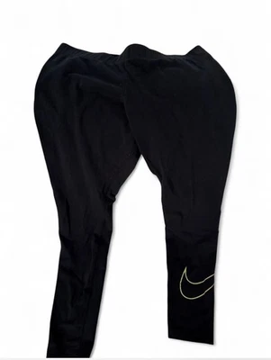 Niñas Nike Negro Rosa Y Verde Leggings Talla M NIÑOS Foto 1 de 4