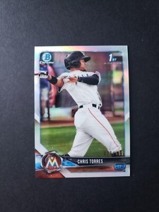 2018 Bowman Chrome REFRACTOR #BCP207 Chris Torres /499