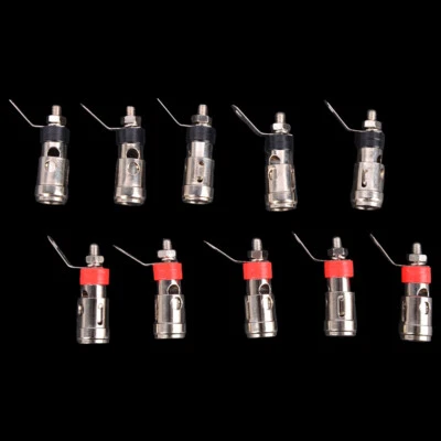 MEK-MOTOO 10 PCS Speaker Audio Terminal Binding Post Spring Loaded Type Nickel Plated