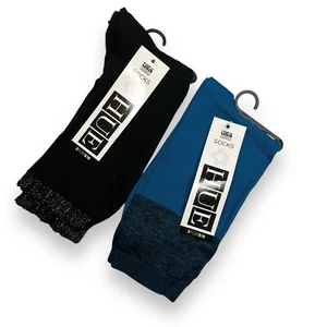 Hue Womens Scalloped Pointelle Lilla Tip Socks Black 1 Pair Free Blue Colorblock - Picture 1 of 2