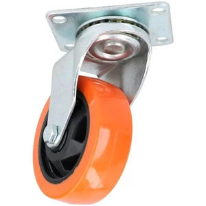 Rodamientos de rodillos de rueda giratoria de PVC de 4" 130 kg de carga por rueda paquete de 1 - Imagen 1 de 7