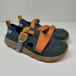 Chaco Drifter Kids Sandals Hiking Water Beach Blue Orange Size 5 - Picture 1 of 9