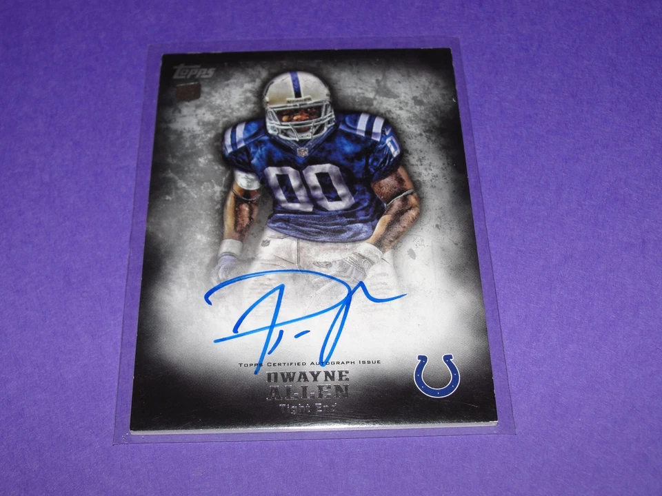 2012 Topps Inception DWAYNE ALLEN #124 Rookie Card Autograph COLTS Clemson RC - Image 1 of 2