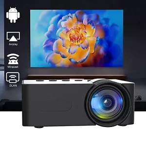 Portable Mini Projector 1080p LED Wireless Home Theater Cinema For Android ios - Picture 1 of 17