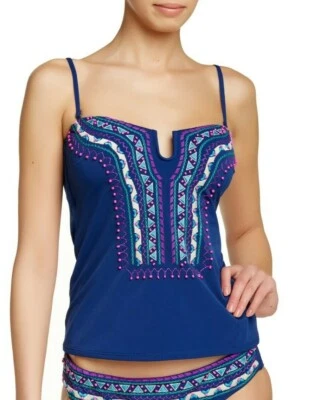 Regata nova com etiquetas Nanette Lepore Costa del Sol Bandeau tamanho XS - Imagem 1 de 2