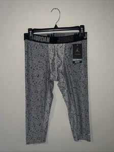 NEW Youth XL Jordan Training Compression Jumpman Dri-Fit Pants Wolf Gray NWT $45 - Picture 1 of 9