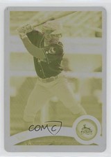 2011 Topps Pro Debut Printing Plate Yellow 1/1 Adalberto Santos #41 1f1
