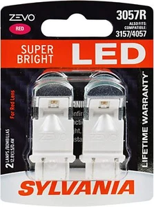 3057 ZEVO LED Red Bulb - Bright for Stop & Tail Lights (2 Bulbs) - Picture 1 of 8