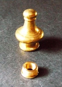 Lámpara o Reloj Placa Latón Perilla Pirámide Acabado 1/8" IPS (3/8" Diámetro) Iluminación (FP1) - Imagen 1 de 2