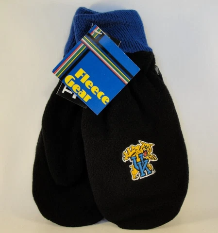 Kentucky Wildcats NCAA Mens Thinsulate Fleece Mittens Black Blue Cover