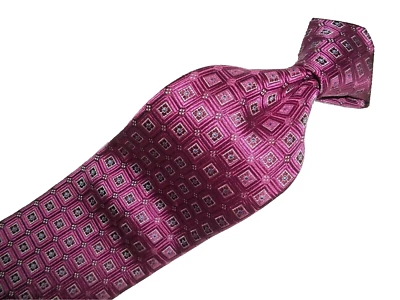 ~ New Nordstrom Purple Multicolor Woven Silk Tie 59"L x 3.5"W - Image 1 of 4