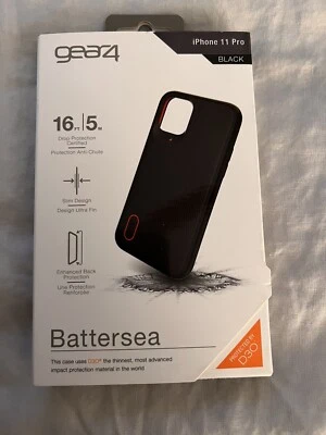 NUEVA Funda de Impacto Negra Gear4 Battersea D30 para iPhone 11 Pro 5.8" en PAQUETE A GRANEL Foto 1 de 4
