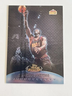 1999-00 Topps Finest Antonio McDyess Blue Parallel w/Peel SP /1500 - Image 1 of 2
