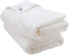 Imabari Leon 2 Bath Towel Set San Joaquin Pima Cotton White Made in Japan