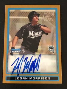 2009 Bowman Chrome Prospects Logan Morrison Autograph Gold Refractors RC #/50