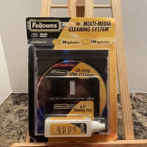 Fellowes Multi-Media Cleaning System 3.5" Disk CD DVD Drive 99751