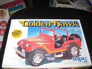 Mostly built Golden Hawk Special Edition Jeep CJ by MPC from 1981 - Picture 1 of 2