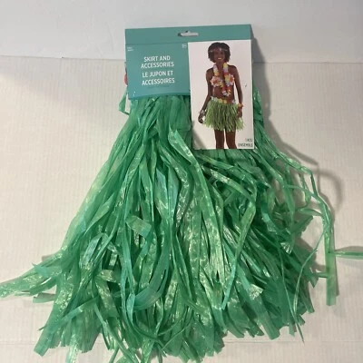 Disfraz Hula Niña Falda Hula con Sujetador Floral Lei e Hibisco Nuevo Foto 1 de 4