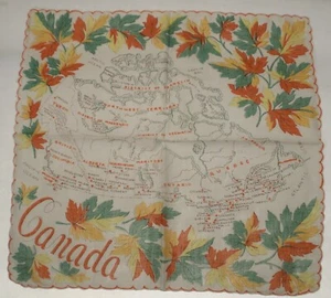 Pañuelo de recuerdo vintage de Canadá - Imagen 1 de 13