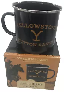 New Yellowstone Dutton Ranch Enamel Camper Mug 21oz Boxed - Picture 1 of 5