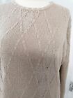 Beige Country Casuals Linen Blend Jumper Size Large - F208