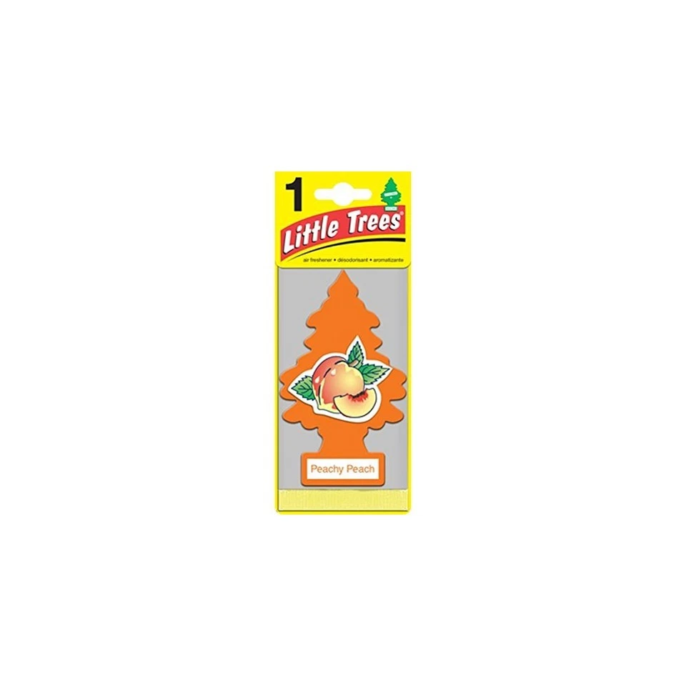 Peachy Peach Scented Little Trees Hanging Car Air Fresheners 24pk