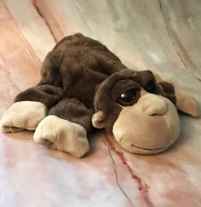 Monkey Full Body Caltoy Hand Puppet Animal Soft Brown Tan Big Eyes Plush 10" Kk - Picture 1 of 5