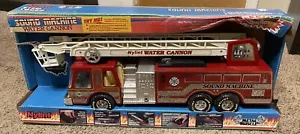 Vintage 1989 Nylint Fire Truck Water Cannon Sound Machine Metal w/ Original Box - Picture 1 of 5