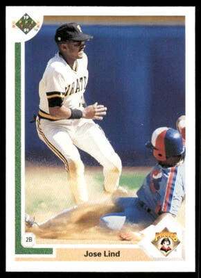 Jose Lind 1991 Upper Deck #258 Pittsburgh Pirates - Image 1 of 2