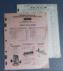 1959 Stanley Electric Tools Price List & 1958 School Shop Portable Electric Tool