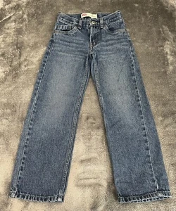 LEVI'S 549 Relaxed Straight Fit blue denim jeans~7 SLIM~adjustable waist~ - Picture 1 of 12