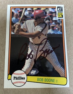 Bob Boone autographed Signed 1982 Donruss card - Philadelphia Phillies #471