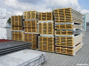 105 mm Sandwichplatten Dachpaneele Dämmplatten - 2. Wahl - Bild 1 von 5