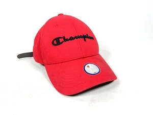 Champion Relaxed Fit Red Baseball Cap OSFM Strapback Adjustable Men's NWOT - Picture 1 of 6
