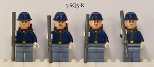 Lego Lone Ranger Cavalry Soldier Minifigures Lot of 4 w/ Rifles - Picture 1 of 4