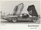 1968 ALFA ROMEO 33 CARABO BERTONE Prototyp Presse Foto Werksfoto No. 1