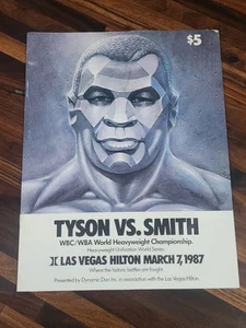 Mike Tyson vs James “Bonecrusher” Smith 1987 Program For WBC/WBA Championship - Picture 1 of 4