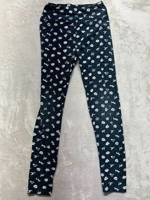 Women's Skinny Legging Black Jack Skelington Flat Front Jegging ONE-SIZE - Image 1 of 4