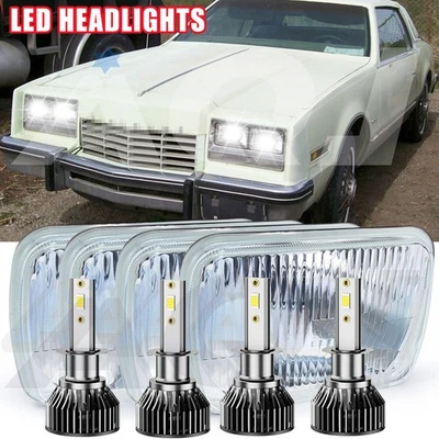 Nuevo para Oldsmobile Toronado 1986-1992 4 piezas faros LED haz alto/bajo DOT Foto 1 de 4