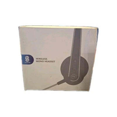 Sarevile Wireless Mono Headset M99+ Bluetooth USB Dongle Mic PC Phone Black - Image 1 of 2