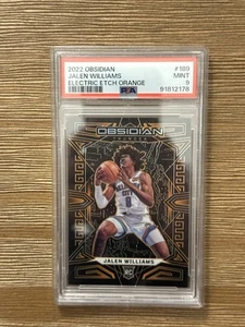 2022-23 Panini Obsidian Jalen Williams Electric Etch Orange /50 Rookie PSA 9 - Picture 1 of 2