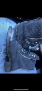 CHANEL Combat Boots Size 38, 8 US, 5 UK. - Picture 1 of 10