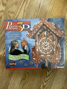SEALED Wrebbit Puzz 3D Cuckoo Clock 3D Puzzle Real Working 250 pcs Vintage 2003 - Picture 1 of 7