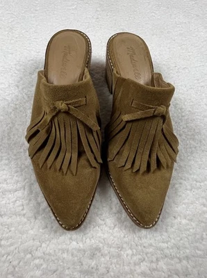 Botín Madewell Mules Mujer 8.5 Dani Flecos Gamuza Cuero Tacón Boho Preppy Foto 1 de 4