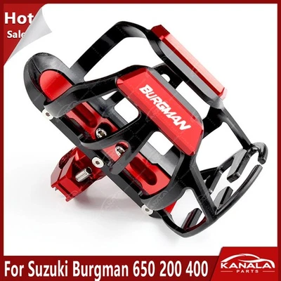 For Suzuki Burgman 650 200 400 Motorcycle Beverage Water Bottle Drink Cup Holder Foto 1 de 4