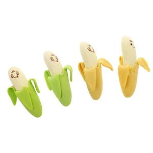 4pcs/Pack Creative Kid\\\\\\\'s Cartoon Colorful Banana Fruit - Picture 1 of 5
