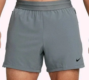 Nike Men Dri-FIT Flex Rep 5" Unlined Fitness Shorts FN3002-084 Smoke Grey Size L - Picture 1 of 8